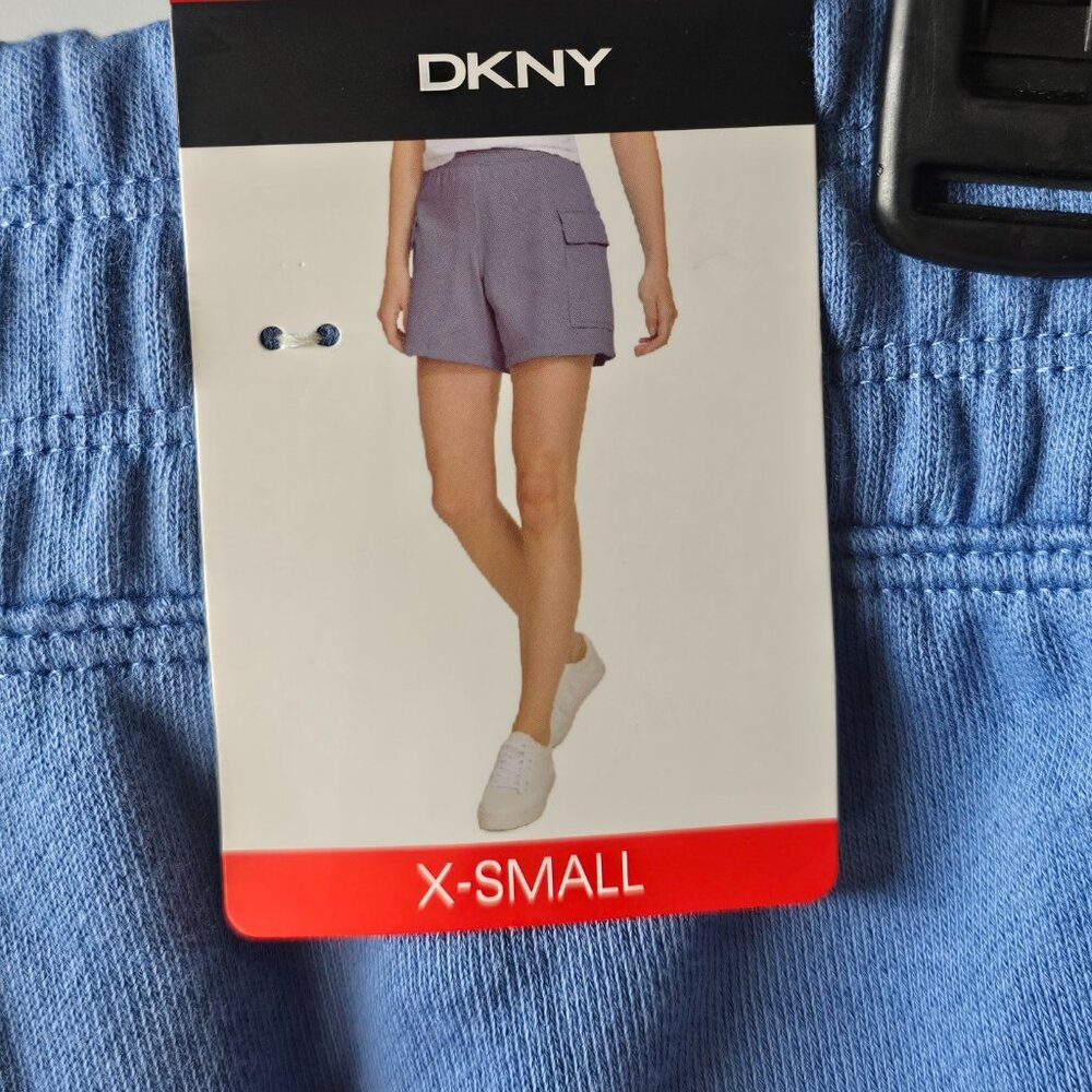 DKNY Women's French Terry Classic Fit Ultra-Soft Cargo Short - Picture 2 of 6